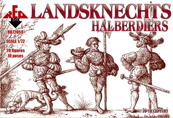 Red Box - Landsknechts (Halberdiers),16th century 